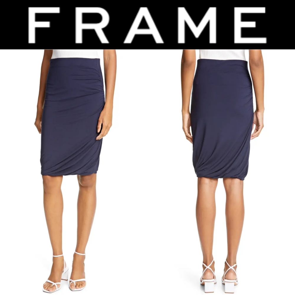 Frame Double Shirred Skirt